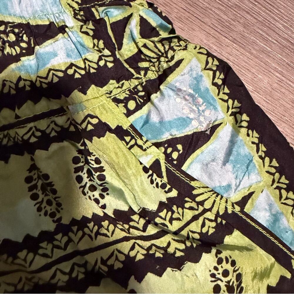 Free People Movement The Way Home Shorts Green Aztec Size Small - Picture 7 of 7
